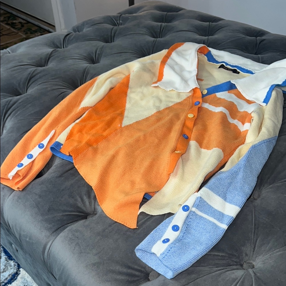 Colorful Patchwork Cardigan - Picture 3 of 9